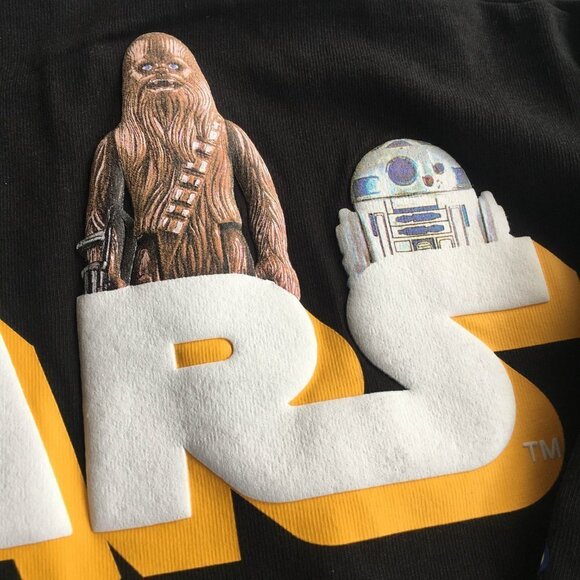 NEW Disney Parks Star Wars Spirit Jersey Vintage Action Figures - Size Small - Picture 6 of 15
